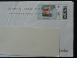 Vacances Palmier Palm Tree Timbre En Ligne Montimbrenligne Sur Lettre (e-stamp On Cover) TPP 4603 - Printable Stamps (Montimbrenligne)
