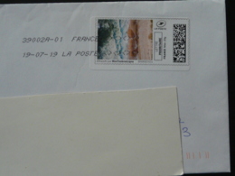 Plage Timbre En Ligne Montimbrenligne Sur Lettre (e-stamp On Cover) TPP 4614 - Printable Stamps (Montimbrenligne)