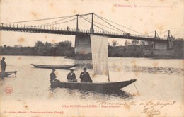 Thème    Navigation Fluviale .Péniche Écluse.Bac 49    Chalonnes Sur Loire   Barque Avec Voile   (voir Scan) - Péniches
