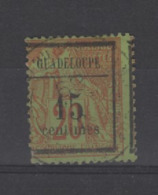 Guadeloupe - 1889 - N°4  Cadre Déplacé  15s/20c - Autres & Non Classés