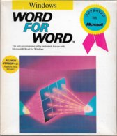 Word For Word 4.2, Pour Word Windows, En Anglais (1990, TBE+) - Otros & Sin Clasificación