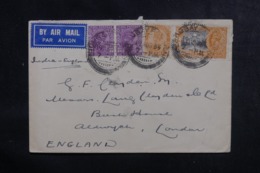 INDE - Enveloppe De Bombay Pour Londres En 1935, Affranchissement Plaisant - L 44720 - 1911-35 King George V