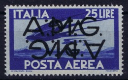Italy: AMG-VG Sa Pà 6d Doppia Soprastampa Una Capovolta MNH/**inverted Overprint Signiert /signed/ Signé 2* - Nuevos
