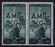 Italy: AMG-VG Sa 19  Missing Point After AMG In VG MH/* Flz/ Charniere - Ungebraucht
