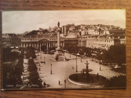 CPA, LISBOA, Praça De D. Pedro (cadre Doré) - Lisboa