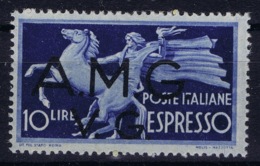 Italy: AMG-VG Sa Espresso 1 Broken G In VG MH/* Flz/ Charniere - Mint/hinged