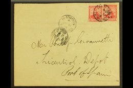 1918 WAR TAX COVER (12 Nov) Cover To Port Of Spain, Franked 1913-23 1d, SG 150 & 1918 1d "War Tax" Ovpt, SG 189, Tied By - Trinidad En Tobago (...-1961)