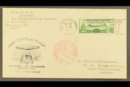 1933 50c Green Century Of Progress Stamp Tied To Century Of Progress Exposition Envelope, Despatched From Chicago To Ger - Andere & Zonder Classificatie