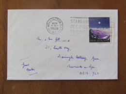 New Zealand 1989 Cover Wellington To England - Christmas Star - Briefe U. Dokumente