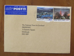 New Zealand 1995 Cover To England - Wellington - Christchurch - Lettres & Documents