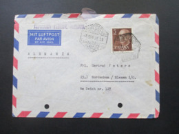 Spanien 1956 Luftpost / Airmail Und Schiffspost Oficial Radiotelegrafista Charlotte Bastian Santa Cruz Tenerife - Brieven En Documenten