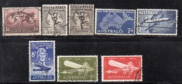 Y1714 - AUSTRALIA , Posta Aerea 8 Valori Yvert  Usati  (2380A) - Oblitérés