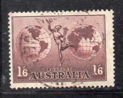 Y1682 - AUSTRALIA 1937, Posta Aerea  Yvert N. 6 Fil VI  Usato  (2380A) - Oblitérés