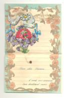 Lettre De Voeux , Nouvel An - Avec Découpis - Colombe, Fleurs,.- 1940 (b266) - Sonstige & Ohne Zuordnung