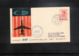 Denmark 1960 SAS First Caravelle Jet Flight Copenhagen - Goeteborg - Poste Aérienne