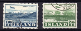 ISLANDE Iceland 1952 Avion Plane Yv PA 27/28 Obl - Poste Aérienne