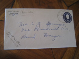 TENSED Benewah Idaho ID 195? To Bend Oregon OR U533 Postal Stationery Cover USA - 1941-60