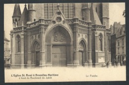 1.1 CPA - BRUXELLES - MARITIME - Eglise St Remi - Boulevard Du Jubilé - Le Porche  // - Hafenwesen