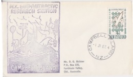 Polaire Néozélandais, N° 437 Obl. Campbell Is. Le 1 JA 67 + Gd Cachet Illustré Antarctic Station (Météo...) - Briefe U. Dokumente