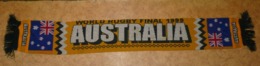 VERITABLE Echarpe RUGBY WORLD RUGBY FINAL 1999 AUSTRALIE AUSTRALIA BE RARE  BON ETAT - Rugby