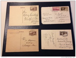 4 Oude Postkaarten - Entiers Postaux