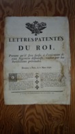 Affiche Pliée "Lettres-Patentes Du Roi Louis XVI Concernant L’exécution Des Jugements..." 7 Mars 1790  - 31x42 - Documents Historiques