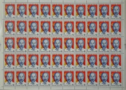 USSR Russia 1980 Sheet 90th Birth Ann Ho Chi Minh Vietnamese Leader Famous People Politician Flag Stamps Mi 4974 SG 5015 - Full Sheets