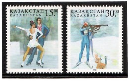 Kazakhstan 1998 . Winter Ol. Games (Fig.dancing,Biathlon). 2v:15, 30. Michel # 203-04 - Kasachstan