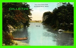 KENNEBUNK RIVER, ME - VIEW FROM PICNIC PARK - TRAVEL IN 1916 -  OPUB BY PALMER DEPARTMENT STORES - - Kennebunkport