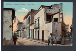 CUBA Habana Esquina Curiosa - Old & New Ca 1920 Old Postcard - Cuba