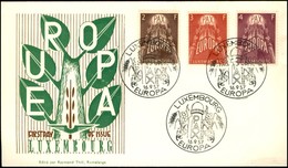 LUSSEMBURGO - Serie Pax (572/574) - FDC - Luxemburg 16.9.57 - Otros & Sin Clasificación