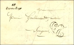 58 / Ons-en-Braye Taxe 25 DT Sur Lettre Avec Texte Daté. Au Verso, Càd LIGNE-DE-QUIEVRAIN / 2. 1851. - TB / SUP. - 1801-1848: Precursors XIX