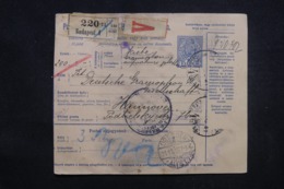 HONGRIE - Colis Postal De Budapest Pour Hannover En 1916 - 45536 - Parcel Post