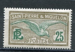SAINT-PIERRE ET MIQUELON  N°  110 *  (Y&T)   (Charnière) - Unused Stamps