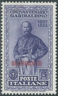 1932 EGEO SCARPANTO GARIBALDI 5 LIRE MH * - RB9-9 - Egée (Scarpanto)