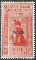 1932 EGEO PATMO GARIBALDI 2,55 LIRE MH * - RB9-8 - Aegean (Patmo)