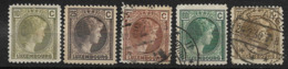 LUXEMBOURG 1926/1928 / Lot 5 T. Oblitérés YT N° 165,167,172,173,176 - 1926-39 Charlotte Right-hand Side