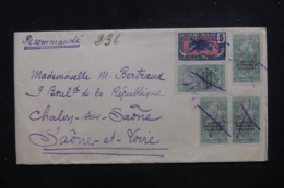 OUBANGUI - Affranchissement Plaisant Sur Enveloppe En Recommandé Pour La France En 1926, Annulation Plume - L 45691 - Lettres & Documents