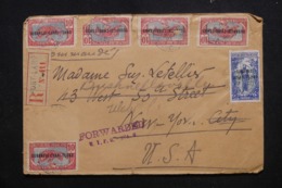 OUBANGUI - Affranchissement Plaisant Sur Enveloppe En Recommandé De Fort Lamy Pour Les U.S.A. En 1923 - L 45698 - Lettres & Documents