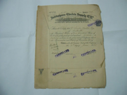 SCRIPOFILIA AZIONE CERTIFICATO INDIA JUBBULPORE ELECTRIC SUPPLY MARTIN & C. - Elektriciteit En Gas