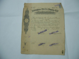 SCRIPOFILIA AZIONE CERTIFICATO INDIA JUBBULPORE ELECTRIC SUPPLY MARTIN & C. - Elektriciteit En Gas