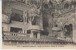 CP - MONTE CARLO - LOGE DU PRINCE - SALLE DE CONCERT - 757 - GILETTA - Opéra & Théâtre