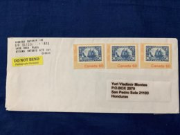 Cover Canada 2018, Stamp On Stamp Ship - Lettres & Documents