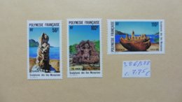 Océanie > Polynésie Française >3  Timbres  Neufs   N°  386-387-388- - Collections, Lots & Series