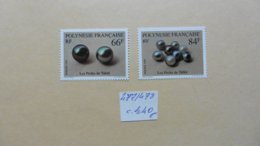 Océanie > Polynésie Française >2  Timbres  Neufs   N°  477/478 - Collections, Lots & Séries