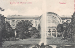 Torino (Turin) * Facciata Della Stazione Centrale, Hauptbahnhof, Gebäude, Stengel * Italien * AK1208 - Transportmiddelen
