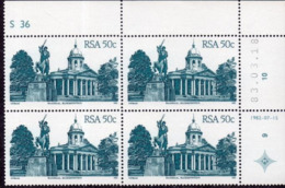 South Africa - 1982 Architecture Definitive 50c Control Block S36 83.03.18 (**) # SG 525 , Mi 615II I - Blocs-feuillets