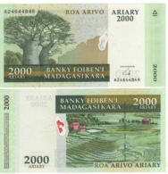 MADAGASCAR  2000 Ariary     P90b  (ND  2008) - Madagaskar