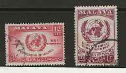 Malaysia - Federation Of Malaysia, 1958, SG 6 - 7, Used - Federation Of Malaya