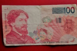 BANQUE NATIONALE BANK VAN BELGIE 100 FRANCS HONDERD FRANK Monnaies Billets Billet DEL AÑO (( Non-Daté-1995 )) (BANKNOTE) - 100 Francs